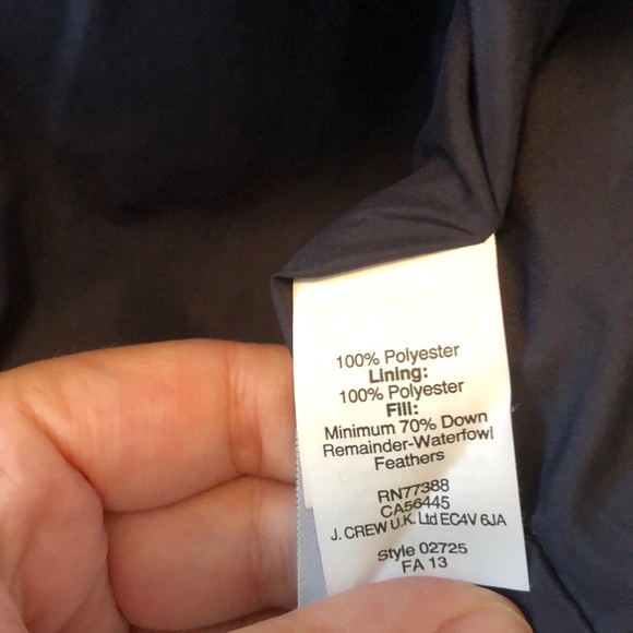 J. CREW vest blue size medium - Picture 6 of 8